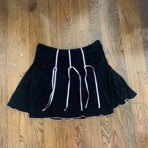 Black Skirt with Pink Ribbon/ Bow details 🎀